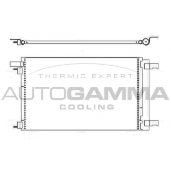 Condenseur, climatisation AUTOGAMMA 107026