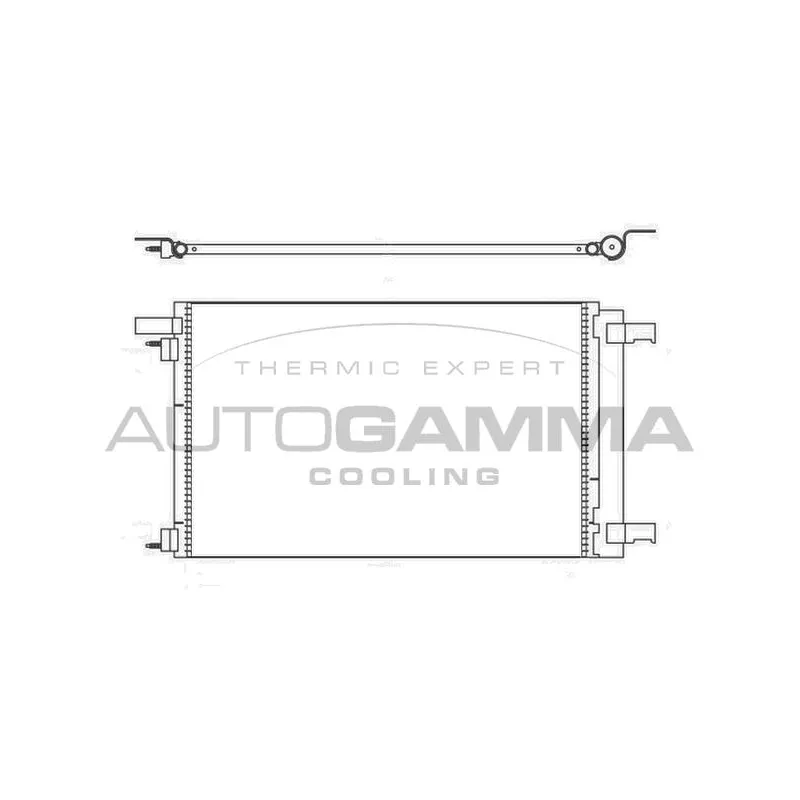 Condenseur, climatisation AUTOGAMMA 107026