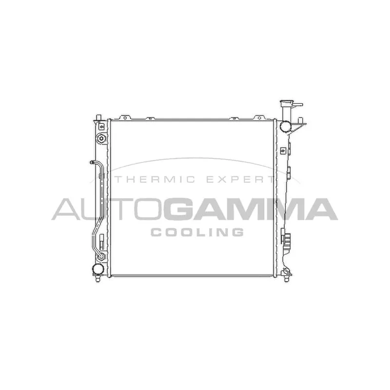 Radiateur, refroidissement du moteur AUTOGAMMA 107028