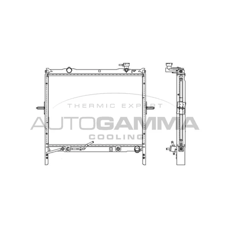 Radiateur, refroidissement du moteur AUTOGAMMA 107029