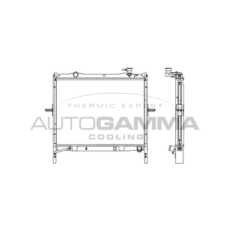 Radiateur, refroidissement du moteur AUTOGAMMA 107030