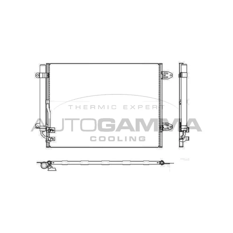 Condenseur, climatisation AUTOGAMMA 107031
