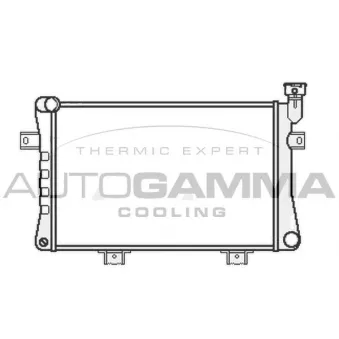 Radiateur, refroidissement du moteur AUTOGAMMA 107034