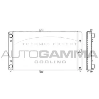 Radiateur, refroidissement du moteur AUTOGAMMA 107035