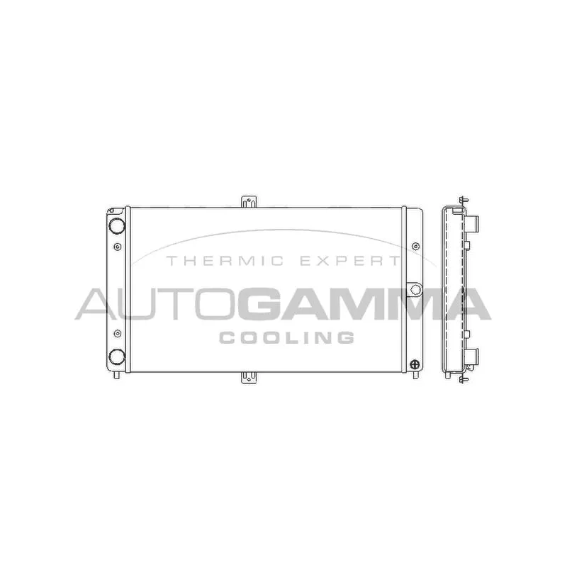 Radiateur, refroidissement du moteur AUTOGAMMA 107035