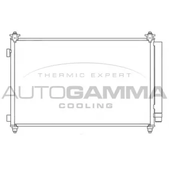 Condenseur, climatisation AUTOGAMMA 107041
