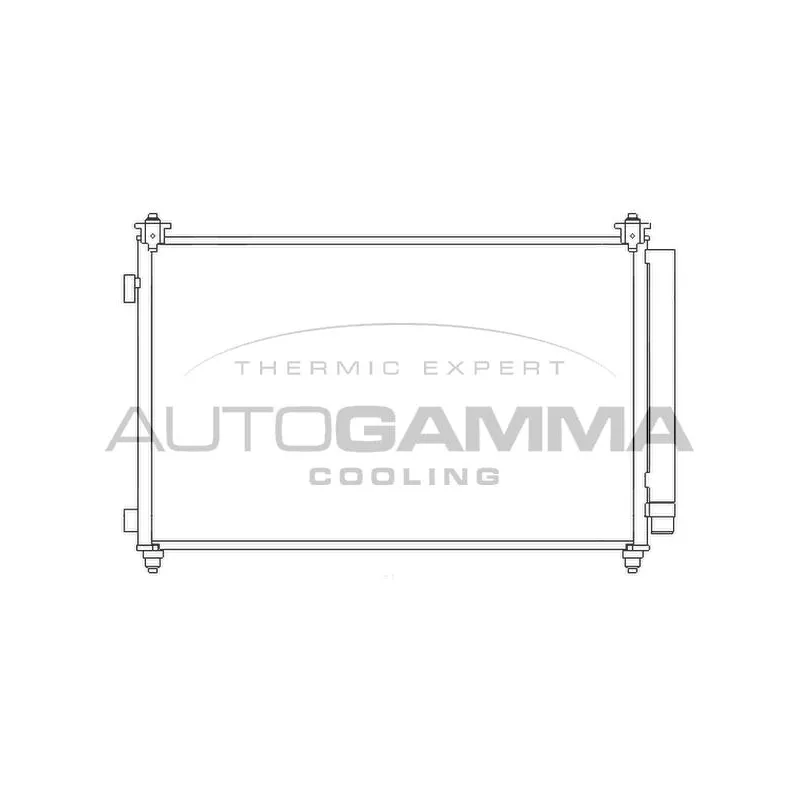 Condenseur, climatisation AUTOGAMMA 107041
