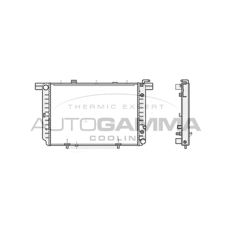 Radiateur, refroidissement du moteur AUTOGAMMA 107042
