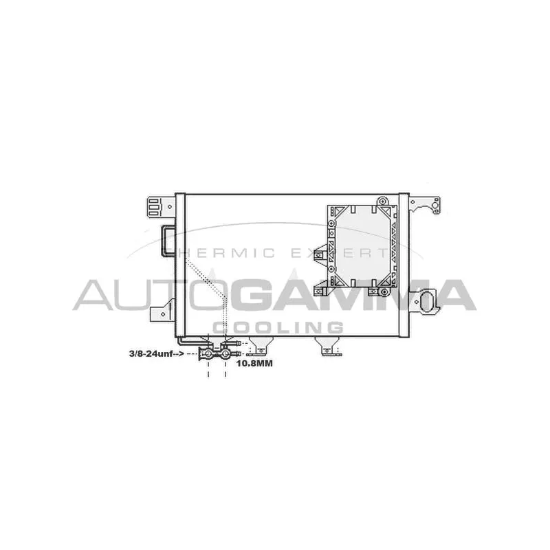 Condenseur, climatisation AUTOGAMMA 107044