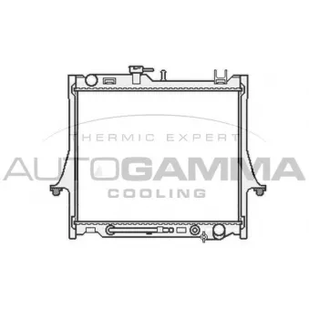 Radiateur, refroidissement du moteur AUTOGAMMA 107045