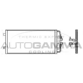 Condenseur, climatisation AUTOGAMMA 107048