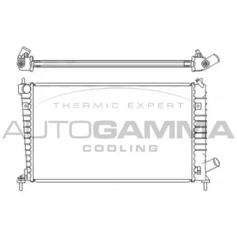 Radiateur, refroidissement du moteur AUTOGAMMA 107050