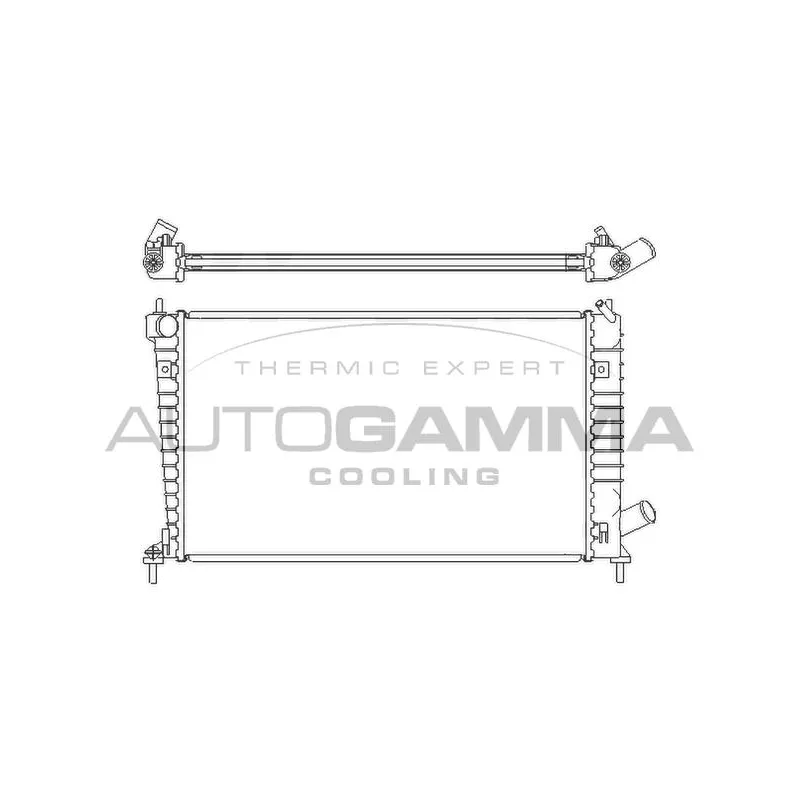 Radiateur, refroidissement du moteur AUTOGAMMA 107050