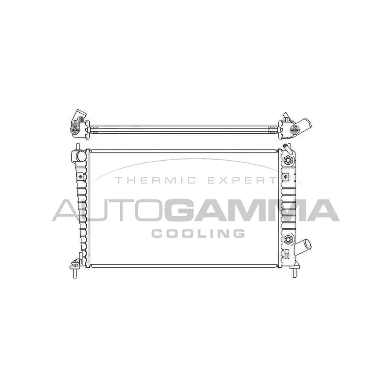 Radiateur, refroidissement du moteur AUTOGAMMA 107051
