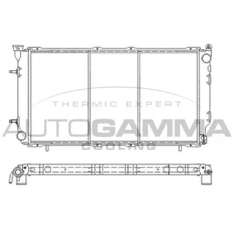 Radiateur, refroidissement du moteur AUTOGAMMA 107053