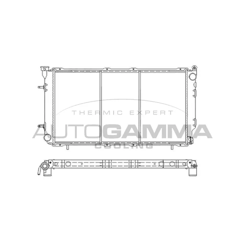 Radiateur, refroidissement du moteur AUTOGAMMA 107053