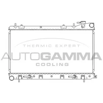 Radiateur, refroidissement du moteur AUTOGAMMA 107054