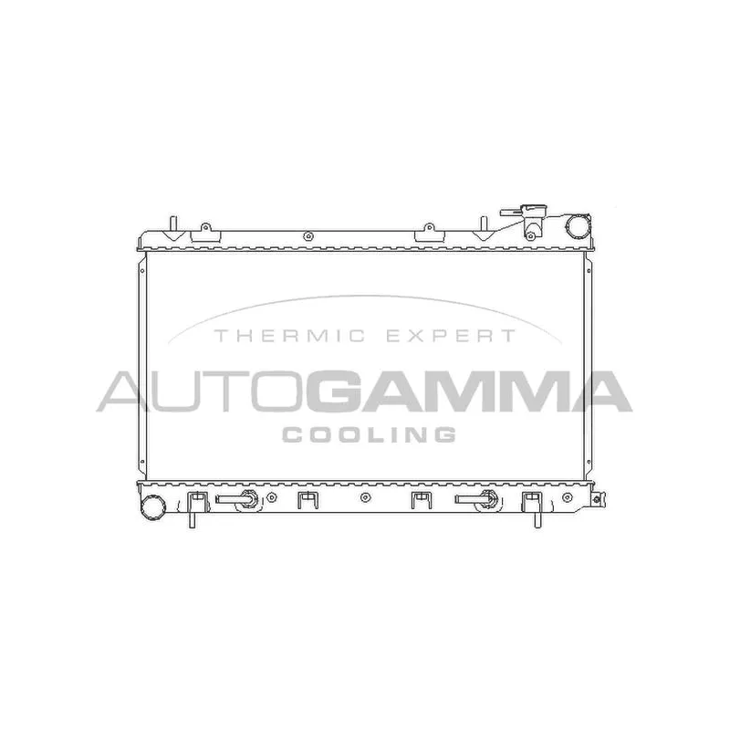 Radiateur, refroidissement du moteur AUTOGAMMA 107054