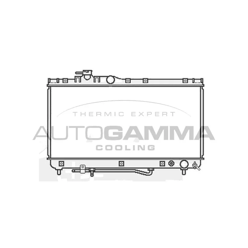 Radiateur, refroidissement du moteur AUTOGAMMA 107055
