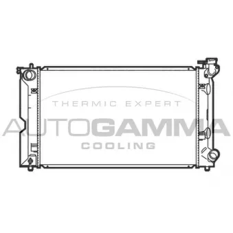 Radiateur, refroidissement du moteur AUTOGAMMA 107057