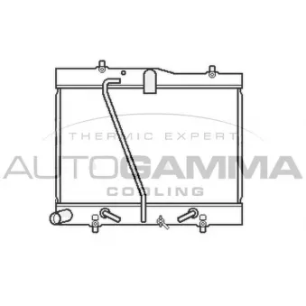 Radiateur, refroidissement du moteur AUTOGAMMA 107060