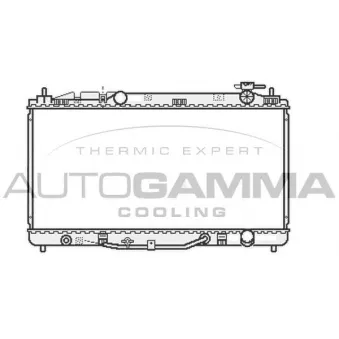 Radiateur, refroidissement du moteur AUTOGAMMA 107061
