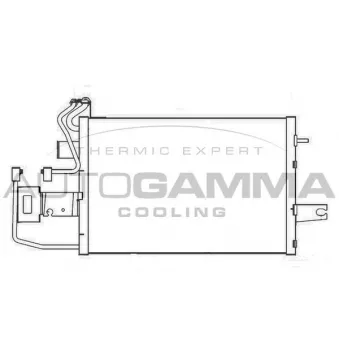 Condenseur, climatisation AUTOGAMMA 107066