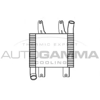 Intercooler, échangeur AUTOGAMMA 107071