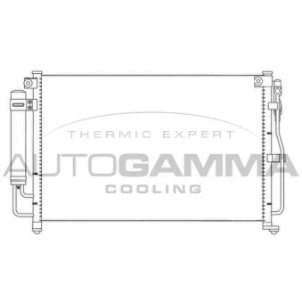 Condenseur, climatisation AUTOGAMMA 107075