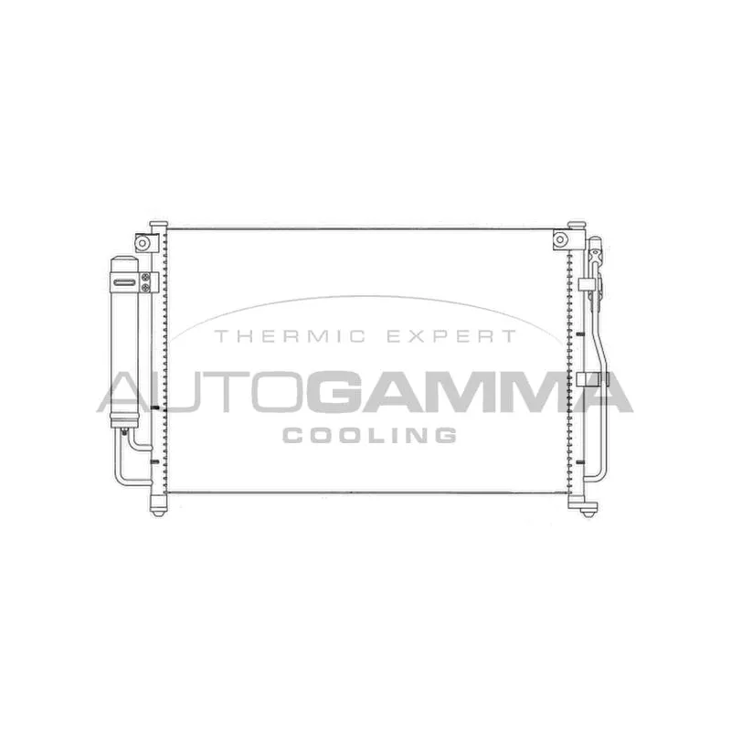 Condenseur, climatisation AUTOGAMMA 107075