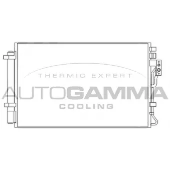 Condenseur, climatisation AUTOGAMMA 107077