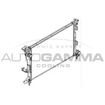 Radiateur, refroidissement du moteur AUTOGAMMA 107086