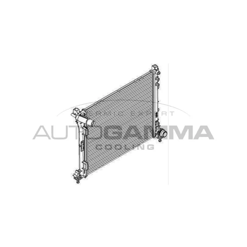 Radiateur, refroidissement du moteur AUTOGAMMA 107087