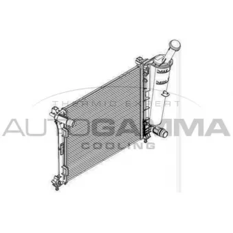 Radiateur, refroidissement du moteur AUTOGAMMA 107088