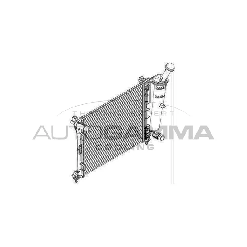 Radiateur, refroidissement du moteur AUTOGAMMA 107088