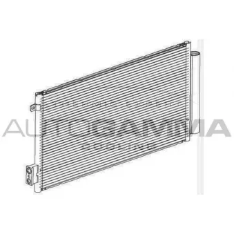 Condenseur, climatisation AUTOGAMMA 107091