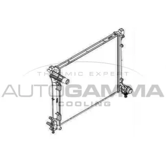 Radiateur, refroidissement du moteur AUTOGAMMA 107099