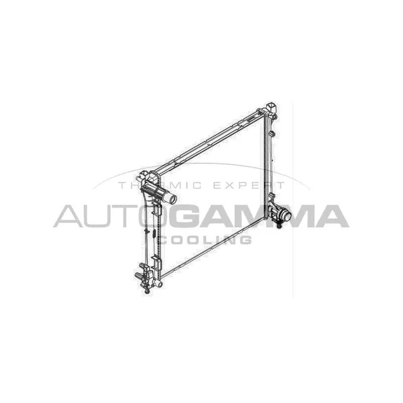 Radiateur, refroidissement du moteur AUTOGAMMA 107099