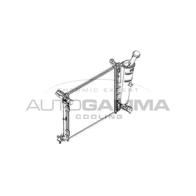 Radiateur, refroidissement du moteur AUTOGAMMA 107100