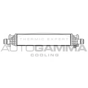 Intercooler, échangeur AUTOGAMMA 107102