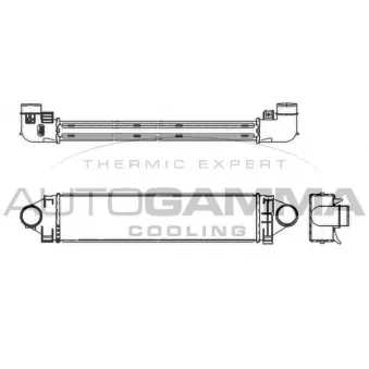 Intercooler, échangeur AUTOGAMMA 107105