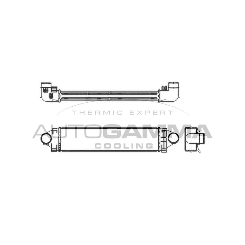 Intercooler, échangeur AUTOGAMMA 107105