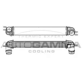 Intercooler, échangeur AUTOGAMMA 107106