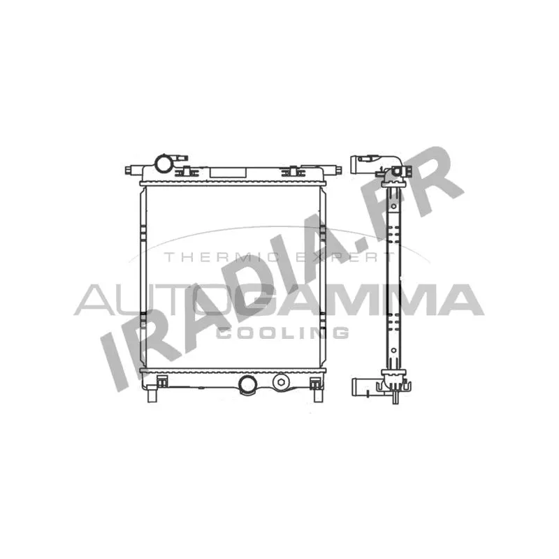 Radiateur, refroidissement du moteur AUTOGAMMA 107107