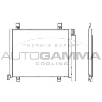 Condenseur, climatisation AUTOGAMMA 107108