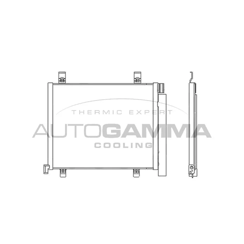 Condenseur, climatisation AUTOGAMMA 107108