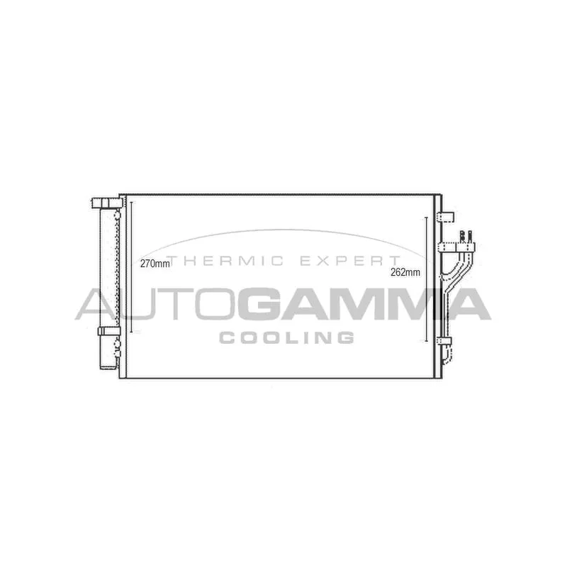 Condenseur, climatisation AUTOGAMMA 107110
