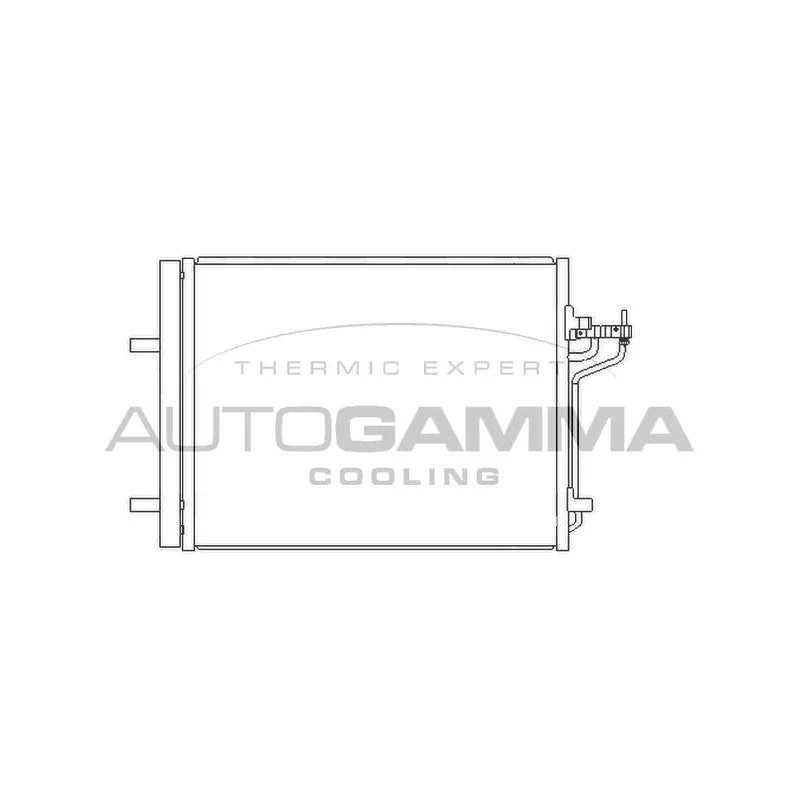 Condenseur, climatisation AUTOGAMMA 107112