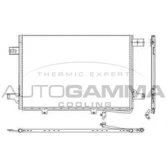 Condenseur, climatisation AUTOGAMMA 107113