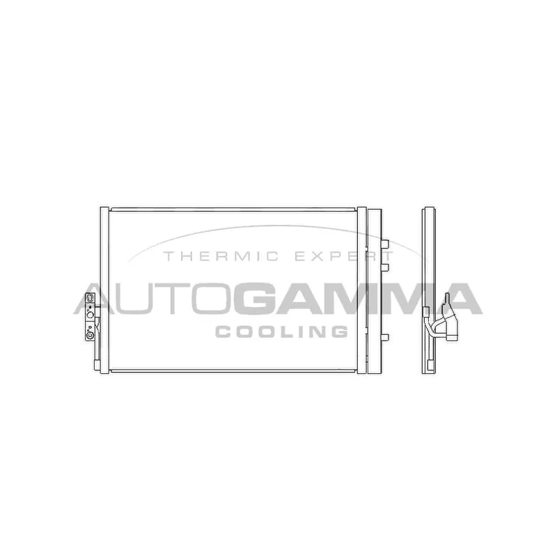 Condenseur, climatisation AUTOGAMMA 107114